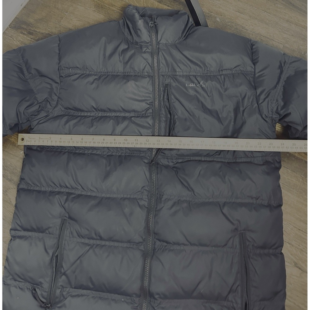 Cabelas 650 Fill Down Puffer Black Coat Full Zip and Pockets Size Large Tall Men - Picture 12 of 15